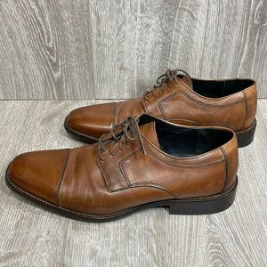 J. Murphy by Johnston & Murphy Leather Novick Cap Toe Lace Up Oxford Shoes 11.5M